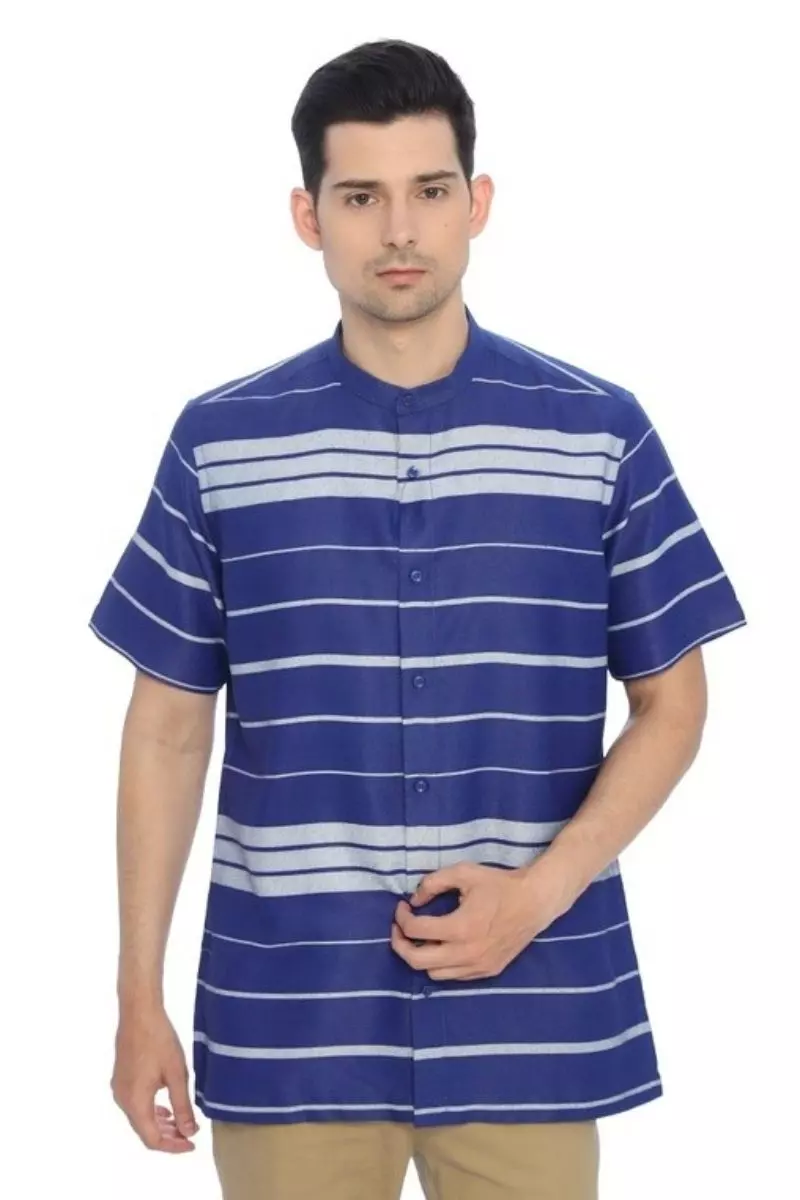 Hassenda Koko Pria Baju Muslim Al-Ikhlas Blue Medium