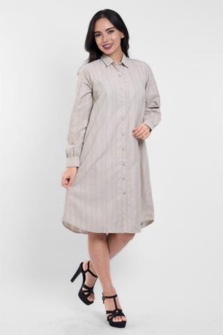 Puricia Midi Dress Erina Stripes Dress Choco