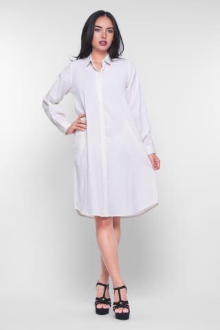 Puricia Dress Lengan Panjang Aleya Cream