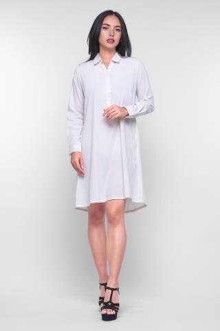 Puricia Dress Lengan Panjang Alaia Cream