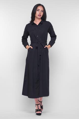 Puricia Gamis Polos Dress Ayesha Hitam