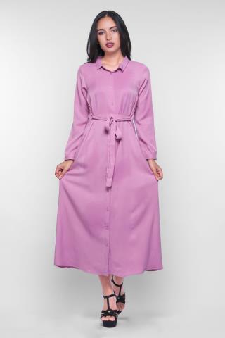 Puricia Gamis Polos Dress Muslim Ayesha Pink