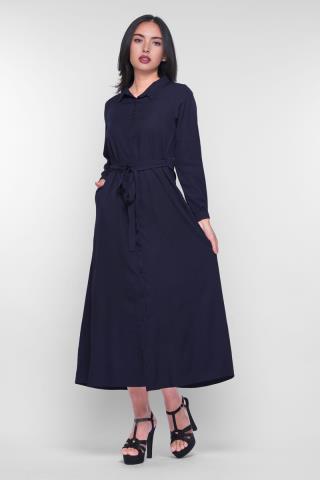 Puricia Gamis Polos Dress Muslim Ayesha Navy