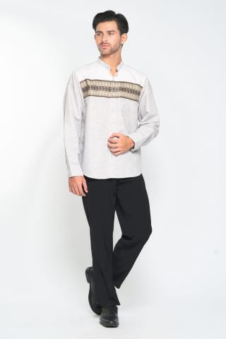 Hassenda Baju Koko Muslim Pria Khaliq Coklat