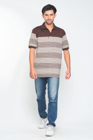 Kaos Polo Kerah Joe Coklat