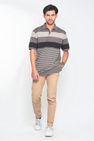 Kaos Polo Kerah Jiel Abu