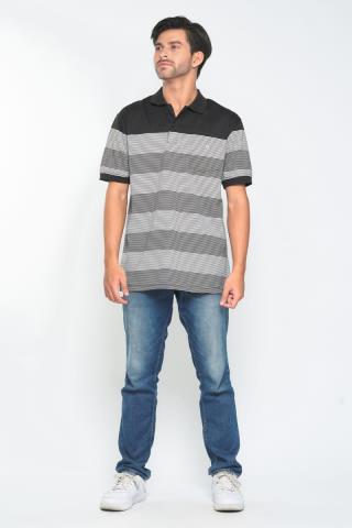 Kaos Polo Kerah Jiel Hitam